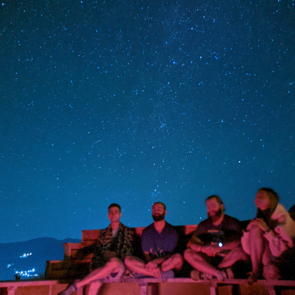 Evening Campfire - Starry Night